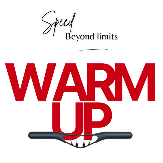 A Rowing handle over "warm up" text for the downloadable product